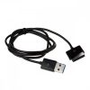 USB кабел за зареждане за Asus EEE Pad Transformer TF101/TF300/TF201/TF700, Kwmobile, черен, пластмаса, 21295.01