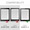 Калъф за Kobo Aura Edition 1, Екологична кожа, Черен, 24410.01