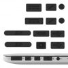 Комплект щепсели против прах за Apple MacBook Pro 13"/MacBook Pro 15"/MacBook Retina, Kwmobile, черен, пластмаса, 24622.01