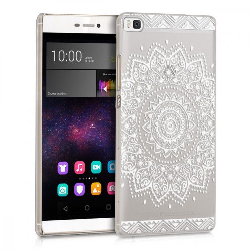 Капак за Huawei P8, Поликарбонат, Бял, 34409.03