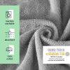 Унисекс Homelevel пончо за баня, L-XL, сиво/розово, органичен памук, 54881.20.20