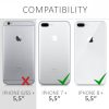 Калъф за Apple iPhone 8 Plus / iPhone 7 Plus, текстилен, сив, 39496.22