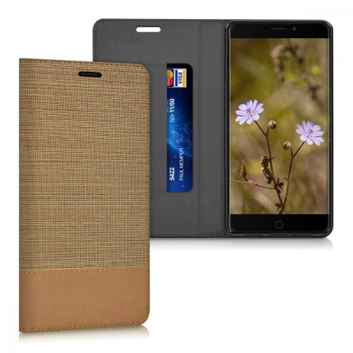 Калъф за Elephone P9000, Текстилен, Кафяв, 39259.34