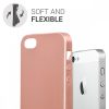 Калъф за Apple iPhone 5 / iPhone 5s / iPhone SE, силикон, розово злато, 40816.31