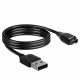 USB кабел за зареждане за Garmin Vivoactive 3 / Vivoactive 4 / Fenix 5 / Fenix 6, черен, 40937.01