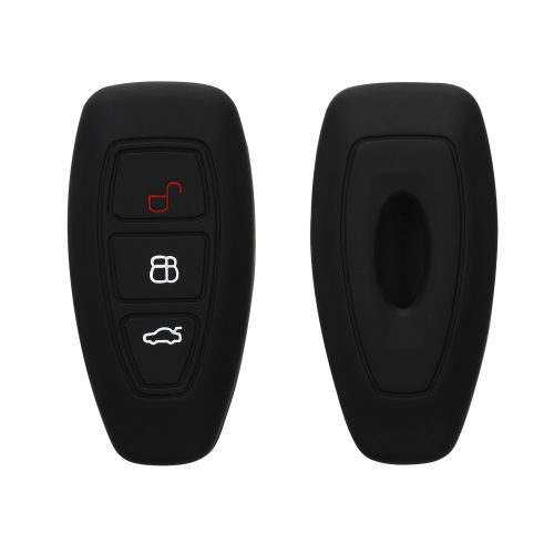 Капак за автомобилен ключ за Ford - 3 бутона - Keyless Go, силикон, черен, 41621.01