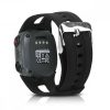 Каишка за Garmin Forerunner 10/Forerunner 15, Kwmobile, черна, силикон, 42264.01