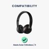 Комплект от 2 възглавнички за слушалки Bose Solo 2 Wireless/Solo 3, Kwmobile, черни, еко кожа, 44516.01