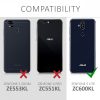 Калъф за Asus Zenfone 5 Lite, текстилен, сив, 44629.01