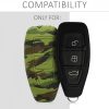 Капак за автомобилен ключ за Ford - 3 бутона - Keyless Go, силикон, зелен, 44708.02