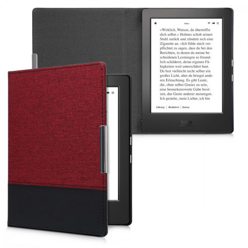 Калъф за Kobo Aura H2O Edition 1, текстилен, червен, 39970.20