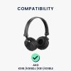 Комплект от 2 броя Амбушюри за слушалки AKG K518DJ/K81/K518LE, Kwmobile, Черни, Екологична кожа, 45051.01