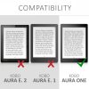 Капак за Kobo Aura One, Еко кожа, Черен, 45100.01