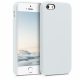 Калъф за Apple iPhone 5 / iPhone 5s / iPhone SE, силиконов, бял, 42766.02