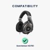 Комплект от 2 възглавнички за слушалки Sennheiser HD700, Kwmobile, Черни, Екологична кожа, 45714.01