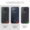 Калъф за Samsung Galaxy J3 (2017), естествена кожа, кафяв, 45815.01