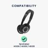 Комплект от 2 възглавнички за слушалки Sennheiser HD228/HD229/HD220, Kwmobile, Черни, Екологична кожа, 45942.01