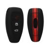 Капак за автомобилен ключ за Ford - 3 бутона - Keyless Go, силикон, черен, 44708.03