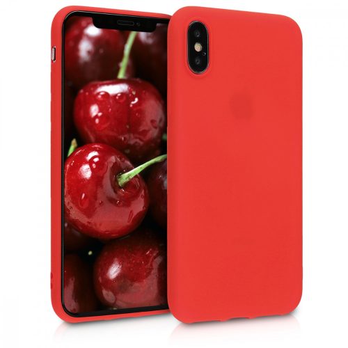 Калъф за Apple iPhone X / iPhone XS, Силиконов, Червен, 43940.111