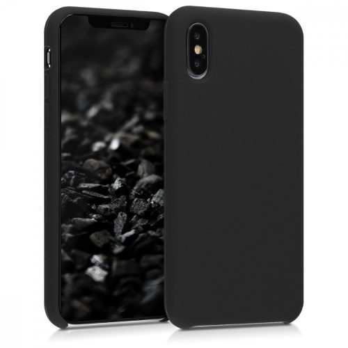 Калъф за Apple iPhone X / iPhone XS, силиконов, черен, 46313.01