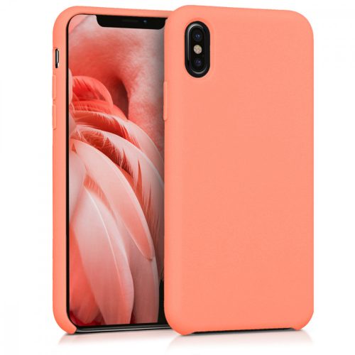 Калъф за Apple iPhone X / iPhone XS, силикон, розово злато, 42495.76