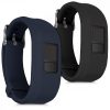 Комплект от 2 каишки за Garmin Vivofit 3, kwmobile, силикон, син / черен, 46621.01