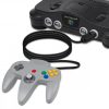 Комплект от 2 удължителни кабела за контролер Nintendo 64, Kwmobile, черен, пластмаса, 46834.01