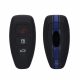 Капак за автомобилен ключ за Ford - 3 бутона - Keyless Go, силикон, черен, 44708.08