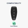 Капак за автомобилен ключ за Ford - 3 бутона - Keyless Go, силикон, черен, 44708.08