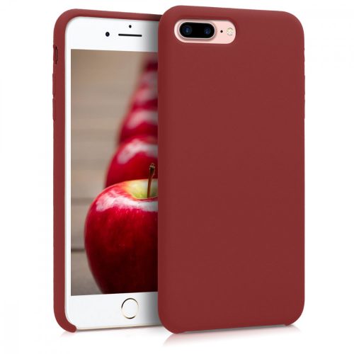 Калъф за Apple iPhone 8 Plus / iPhone 7 Plus, Силиконов, Червен, 40842.20