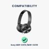 Комплект 2 възглавнички за слушалки Sony MDR-ZX110/MDR-ZX310, Kwmobile, черни, Екологична кожа, 47100.01