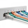 Patch Panel Cat6 с 12 RJ45 порта и стенен монтаж, Kwmobile, сив, метал, 47695.03