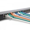 Patch Panel Cat6 с 24 RJ45 порта и монтаж в шкаф, Kwmobile, черен, метален, 48307.01.01