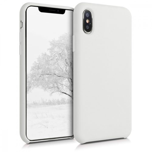 Калъф за Apple iPhone X / iPhone XS, Силиконов, Бял, 46313.02