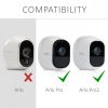 Комплект от 2 капака за камерата за наблюдение Arlo Pro/Pro 2 Smart, Kwmobile, бял, силикон, 45852.02