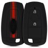 Капак за автомобилен ключ за Ford - 2 бутона - Keyless Go, силикон, червен, 48502.01