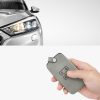 Калъф за автомобилен ключ за Renault / Dacia - 4 бутона - Keyless Go, набук кожа, сив, 48565.01