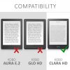 Калъф за Kobo Clara HD, Екологична кожа, Зелен, 46214.71