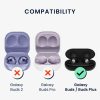 Комплект от 4 резервни накрайника за слушалки Samsung Galaxy Buds/Galaxy Buds Plus, Kwmobile, бели, силиконови, 49310.02