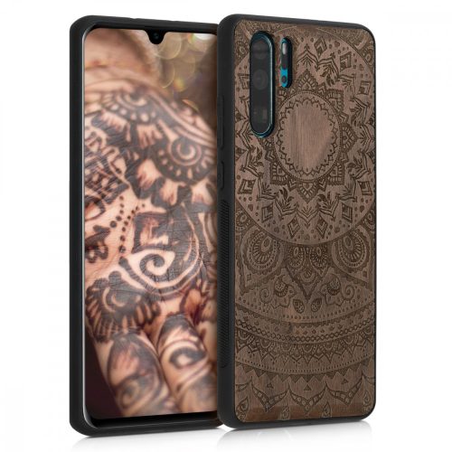 Кейс за Huawei P30 Pro, дърво, кафяв, 47425.02