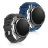 Комплект от 2 каишки за Huawei Watch GT (46 мм), kwmobile, силикон, син / сив, 49589.01