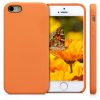 Калъф за Apple iPhone 5 / iPhone 5s / iPhone SE, силиконов, оранжев, 42766.150