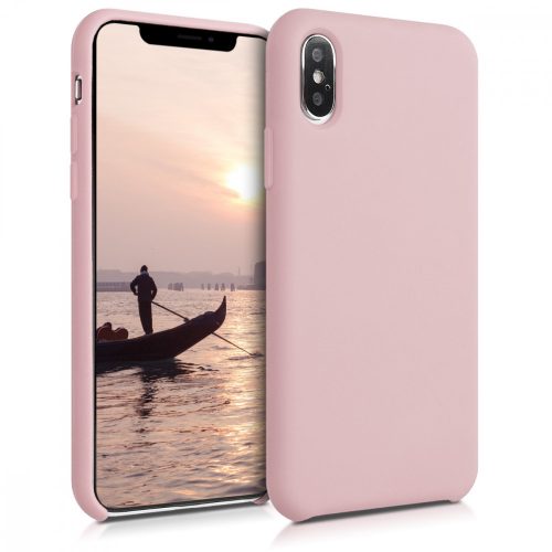 Калъф за Apple iPhone XS, Силиконов, Розов, 46313.156, kwmobile