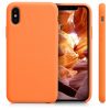 Калъф за Apple iPhone X / iPhone XS, Силиконов, Оранжев, 42495.150