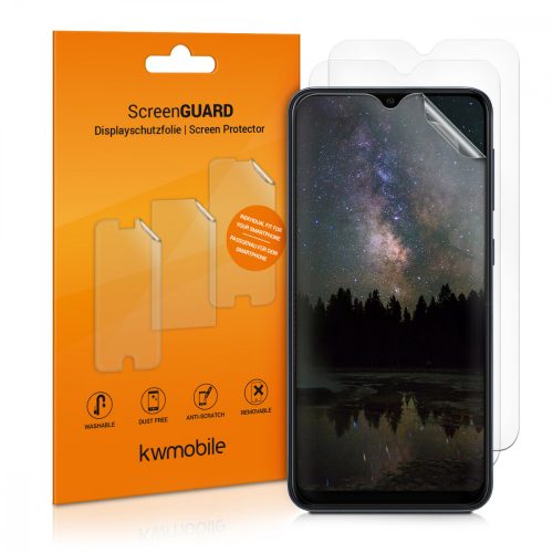 Комплект от 3 защитни фолиа за Samsung Galaxy A10, Kwmobile, Front, Transparent, 49824.1