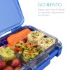 Кутия за обяд Bento Box с различни отделения, 21 x 15 x 4,5 см, 49877.01.17