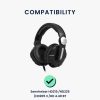 Комплект от 2 амбушюра за слушалки Sennheiser HD225/HD205 II/HD 4.40 BT, Kwmobile, черни, еко кожа, 50099.01