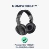 Комплект от 2 възглавнички за слушалки Pioneer HDJ-2000/HDJ-1500/HDJ-1000, Kwmobile, Черни, Еко кожа, 50097.01