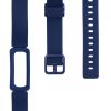 Комплект от 2 каишки за Fitbit Ace 2, Kwmobile, черно/синьо, силикон, 50102.01