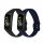 Комплект от 2 каишки за Samsung Galaxy Fit (SM-R370), kwmobile, силикон, син / черен, 50233.01